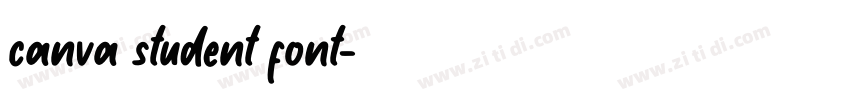canva student font字体转换